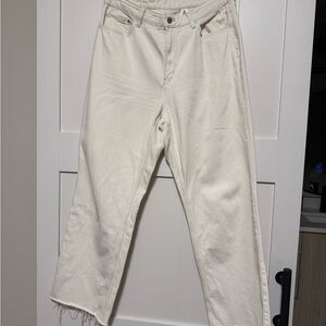 H&M Cream Denim Jeans